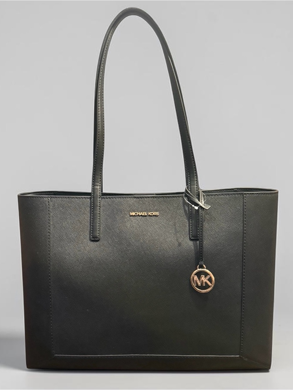 Michael Kors Large Sallie Tote Black Saffiano Leather MK Shoulder Bag